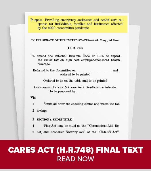 CARES Act of 2020 – FSA/HSA/HRA Expanded Eligible Expenses and Educational  Assistance Provisions – TRI-AD